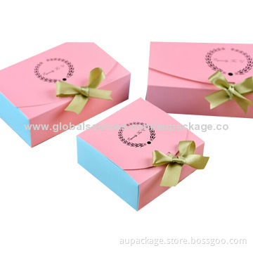 Paper gift box for chocolate package with elegant printing